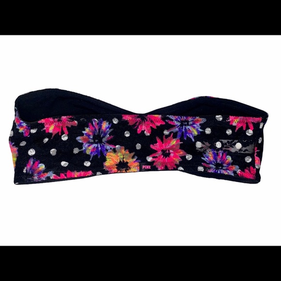 PINK Victoria’s Secret Floral Bright Bandeau Bra - Picture 3 of 8